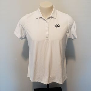 Peter Millar Soul Performance Mesh Golf Tennis Polo White Size XL